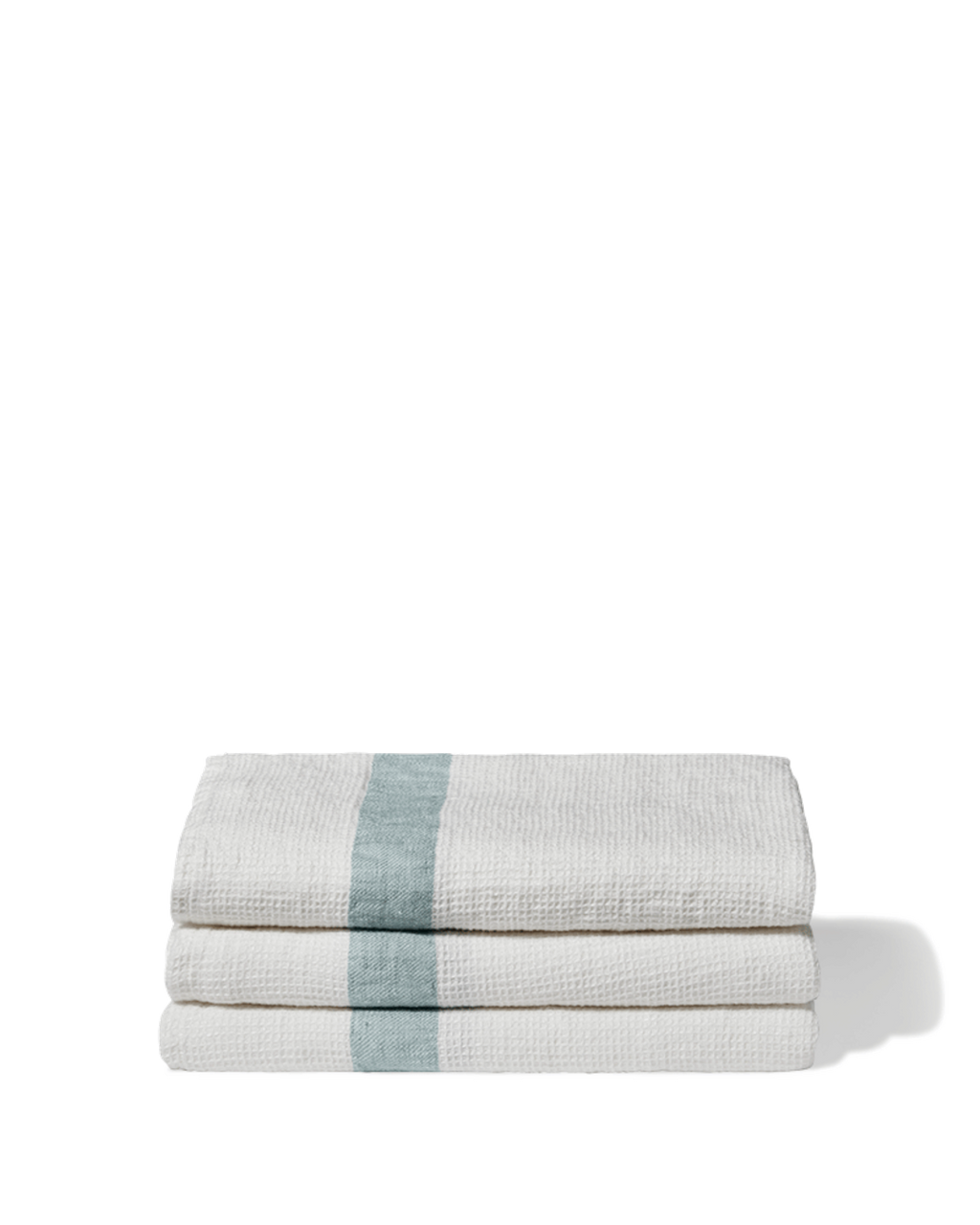 Merci - Linen bath towel - Honeycomb - Vesuvius Grey Stripe