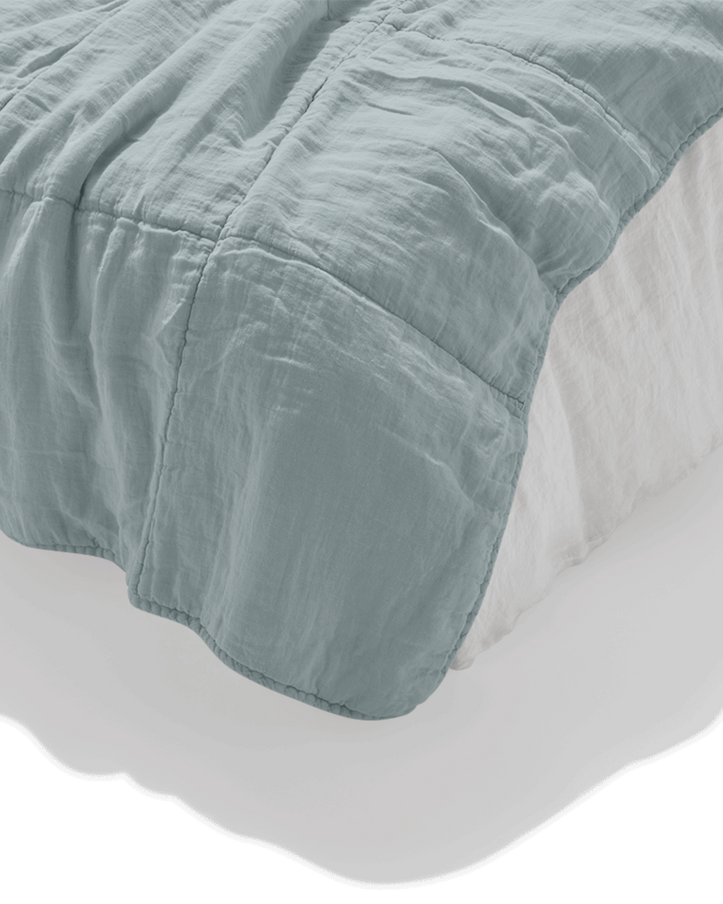 Merci - Pure washed linen quilt - Vesuvius Grey
