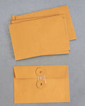 Enveloppes Kraft Et Fermeture Japonaise Orange - Horizontale