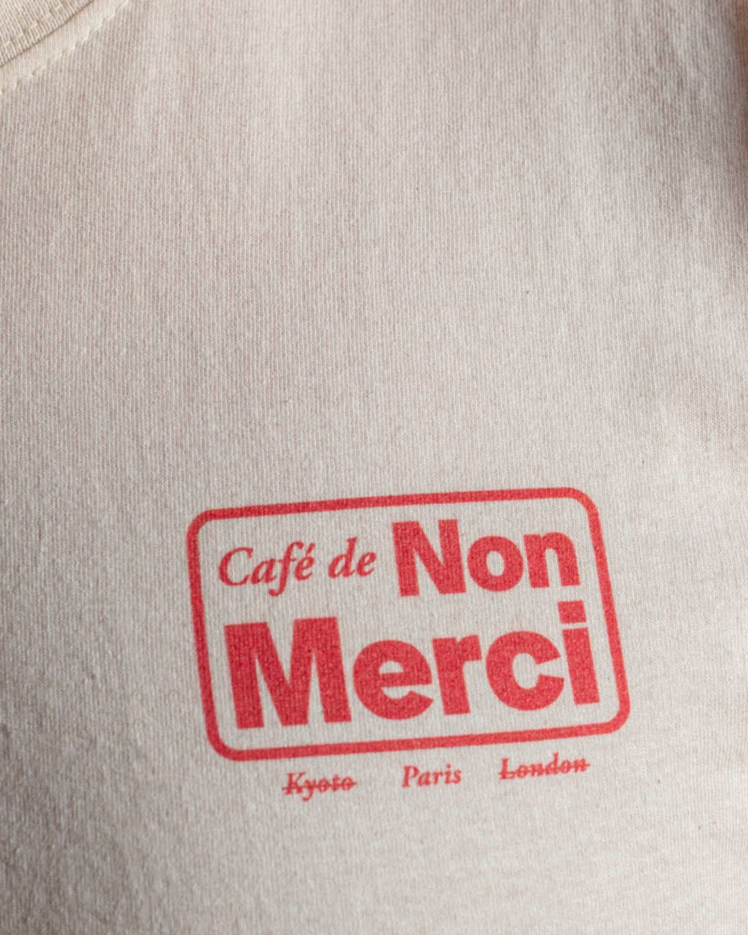 Merci - Cafe Non Merci T-shirt - Ecru