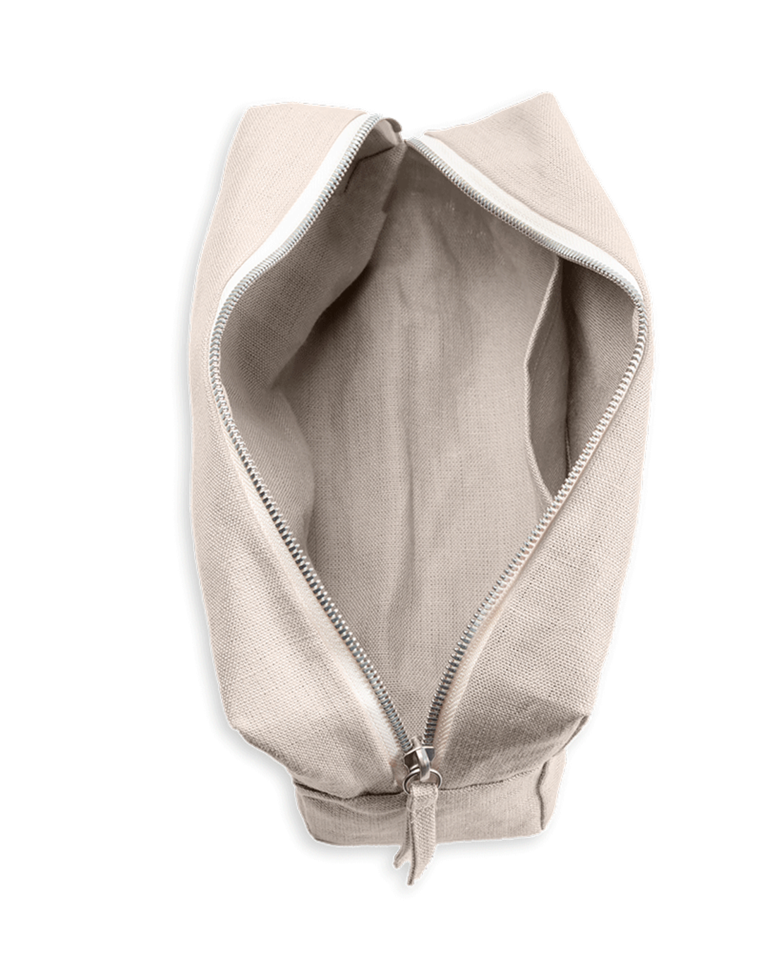 Merci - Washed linen toiletry bag - Stone