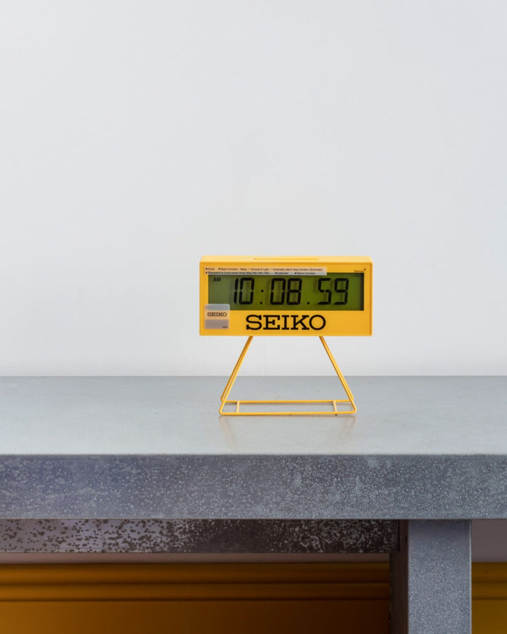 Seiko Clocks - Réveil Seiko Affichage Digital - Jaune