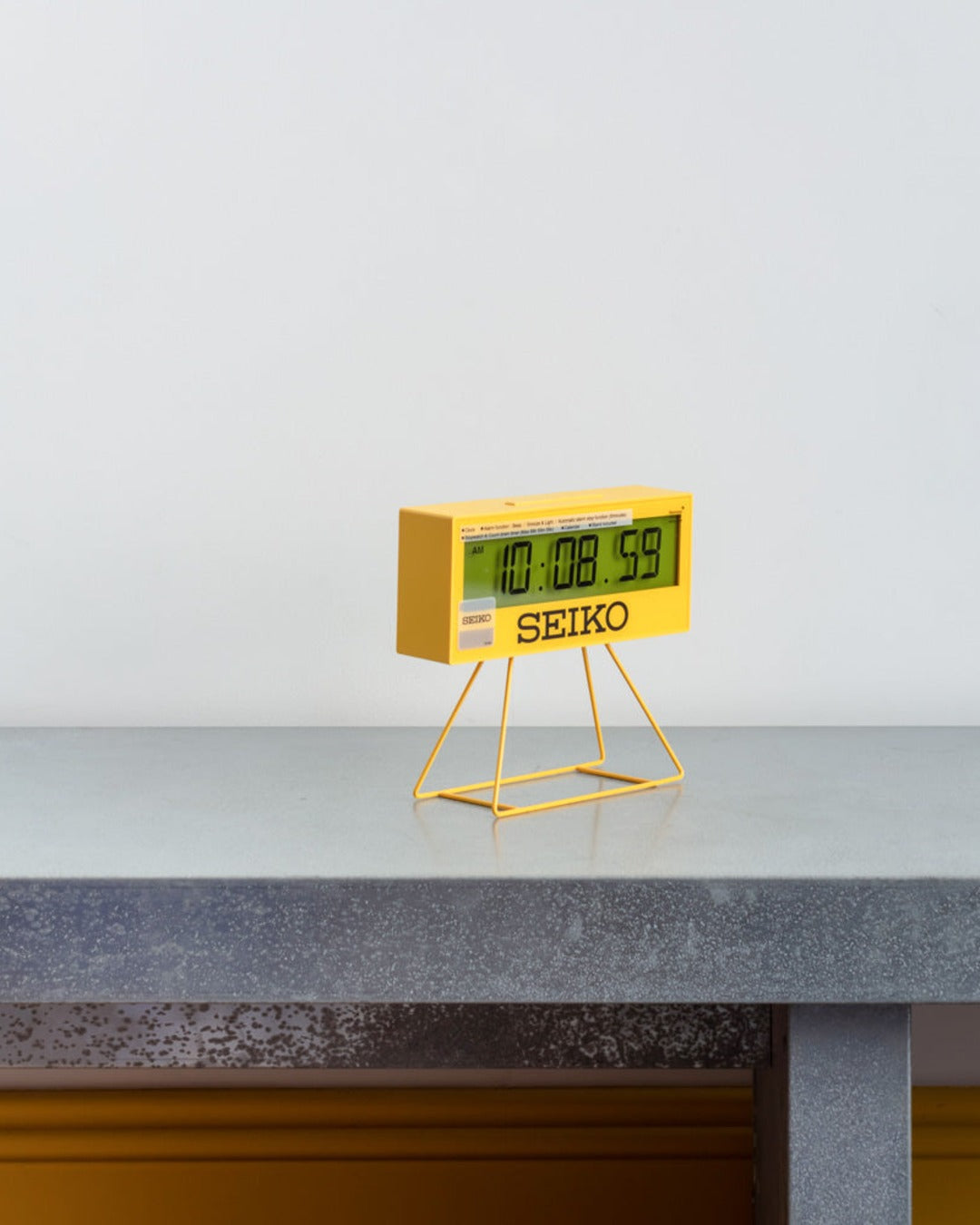 Seiko Clocks - Réveil Seiko Affichage Digital - Jaune