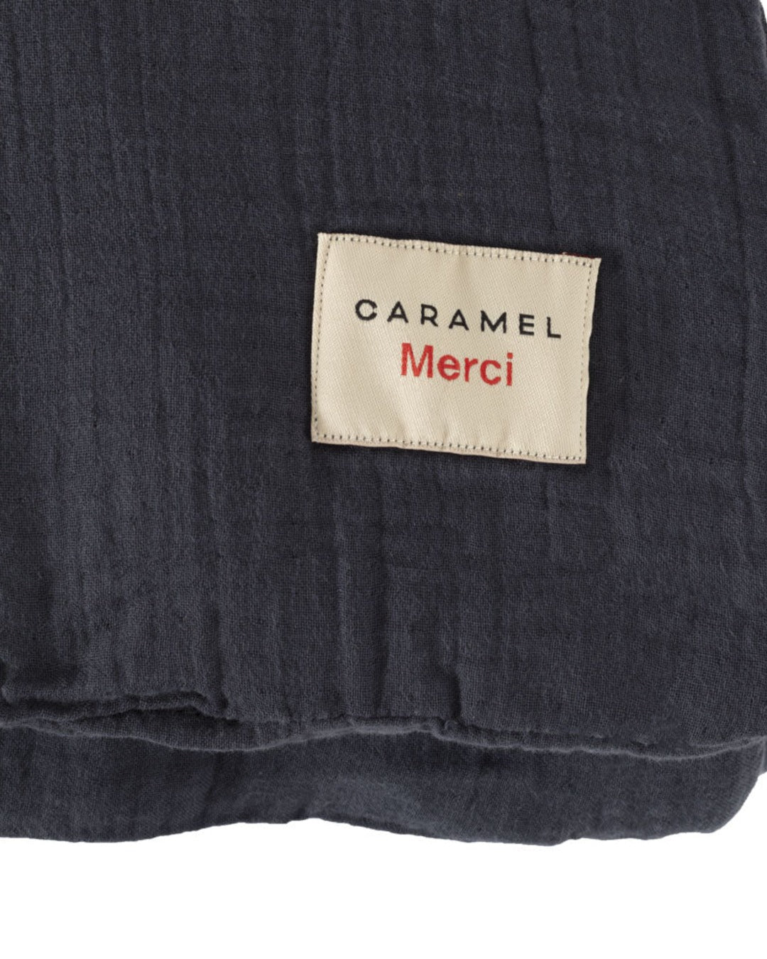 Merci x Caramel - Caramel x Merci - Cotton gauze duvet's cover - Charcoal Grey