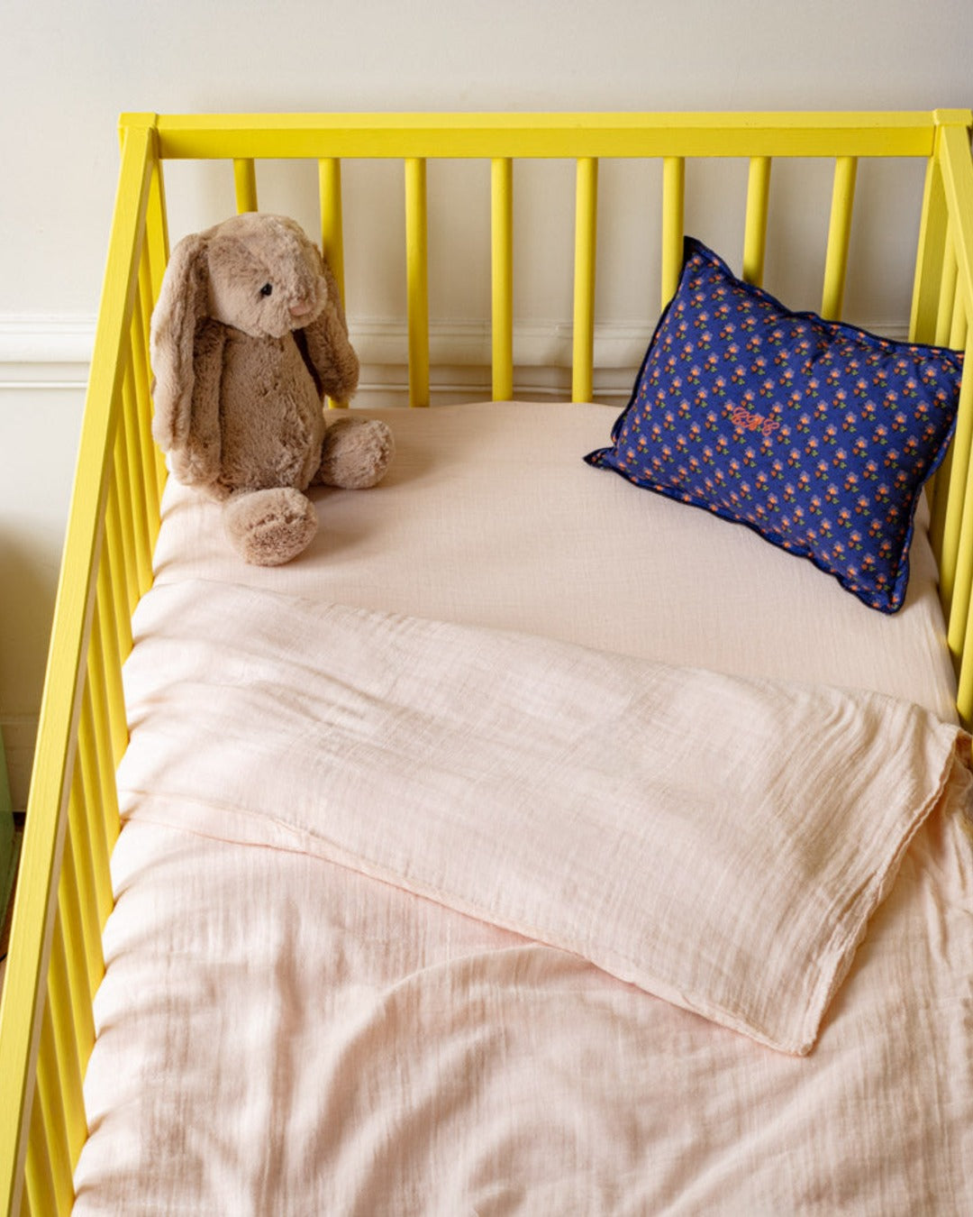 Merci x Caramel - Housse De Couette En Gaze De Coton - Rose De Bagatelle