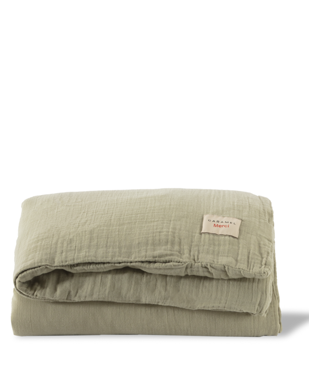 Merci x Caramel - Caramel x Merci - Cotton gauze duvet's cover - Green 77 Rue de Varenne