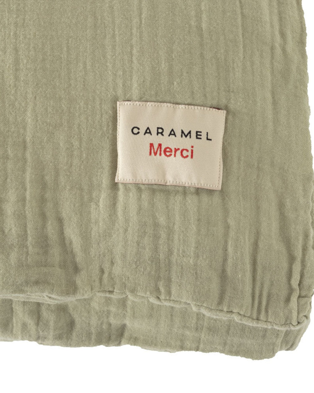 Merci x Caramel - Caramel x Merci - Cotton gauze duvet's cover - Green 77 Rue de Varenne
