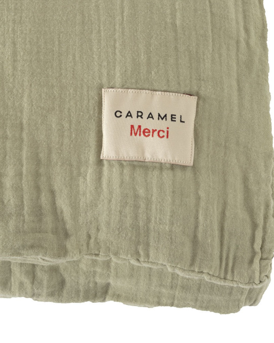 Merci x Caramel - Caramel x Merci - Cotton gauze duvet's cover - Green 77 Rue de Varenne