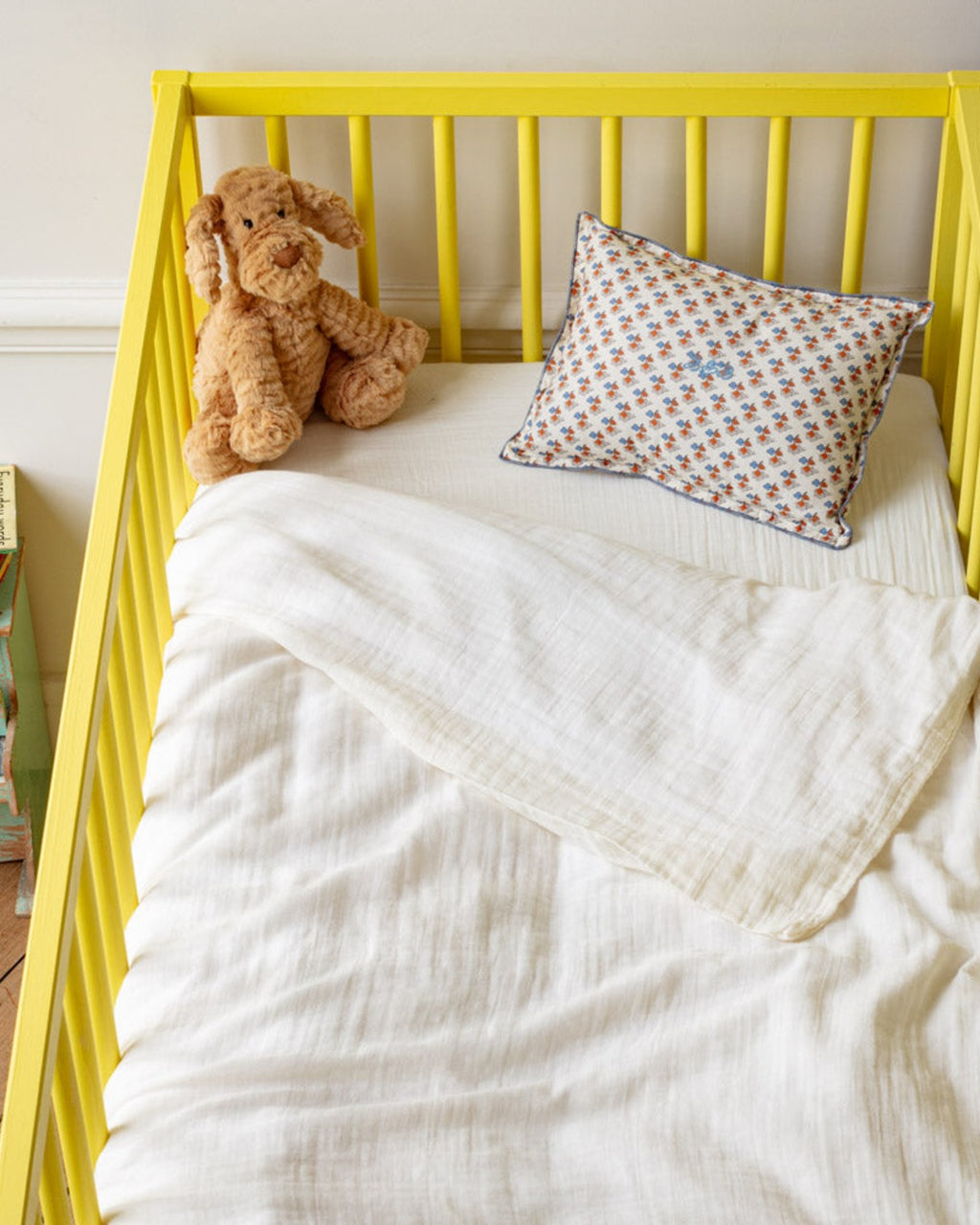 Merci x Caramel - Caramel x Merci - Cotton gauze duvet's cover - Meudon White