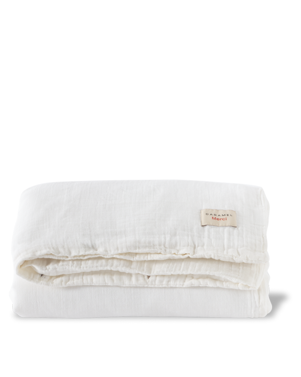 Merci x Caramel - Caramel x Merci - Cotton gauze duvet's cover - Meudon White