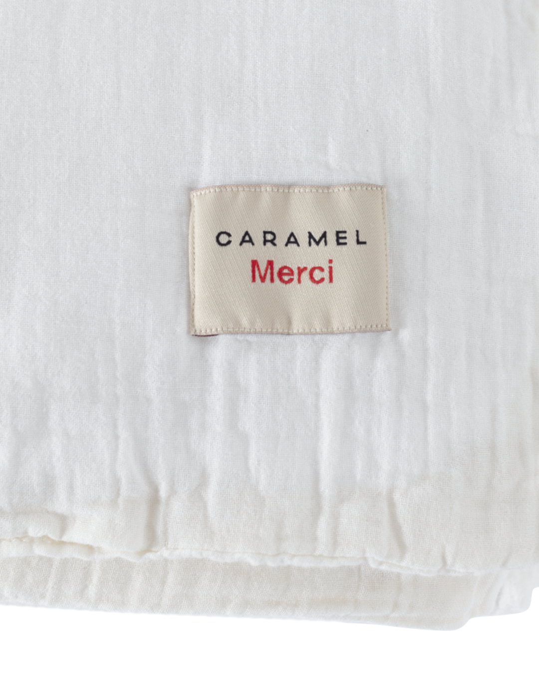 Merci x Caramel - Caramel x Merci - Cotton gauze duvet's cover - Meudon White