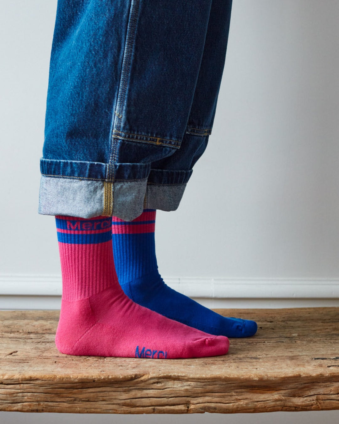 Merci - Striped Socks - Pink