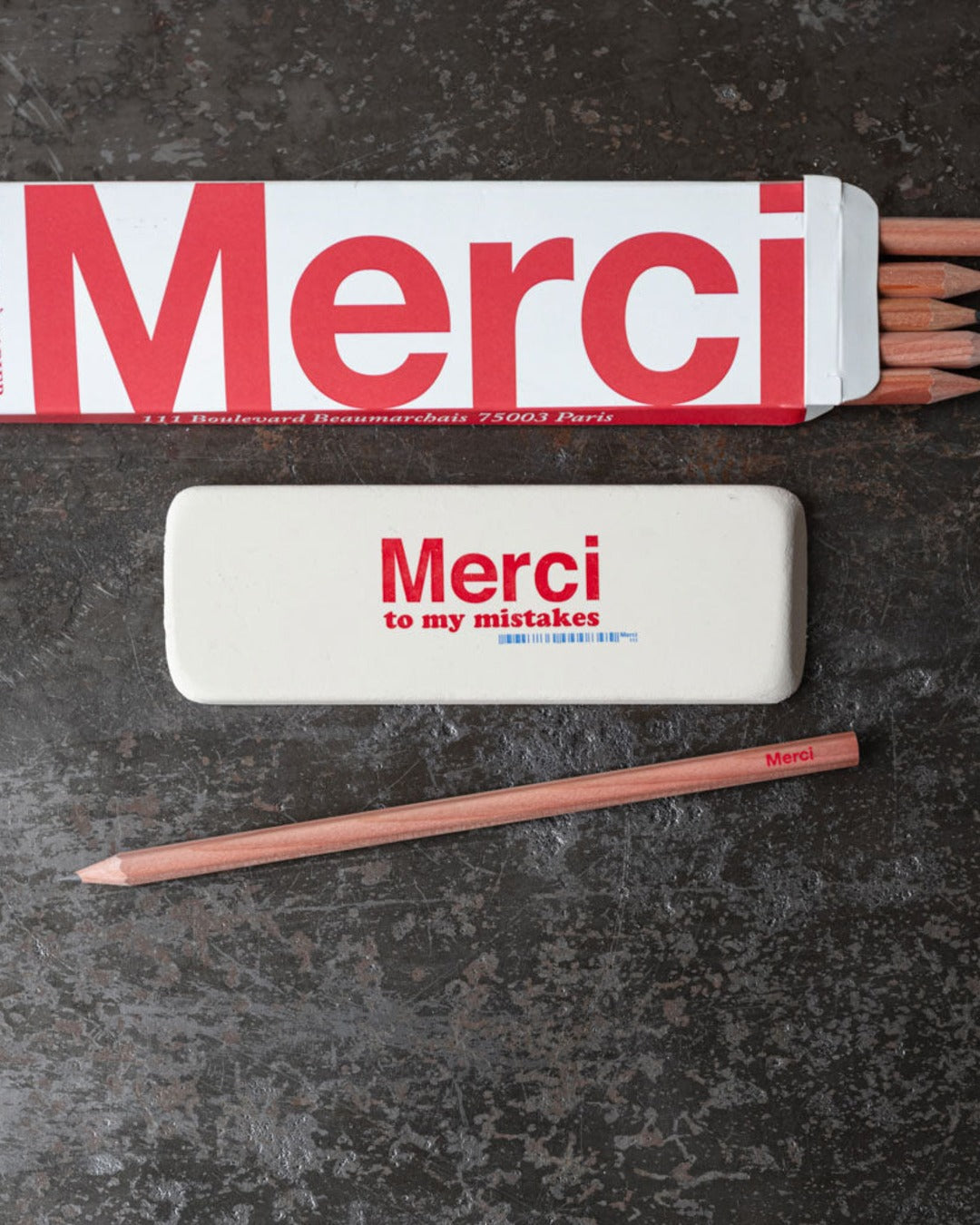 Merci - Boite 6 Crayons Papier Hb