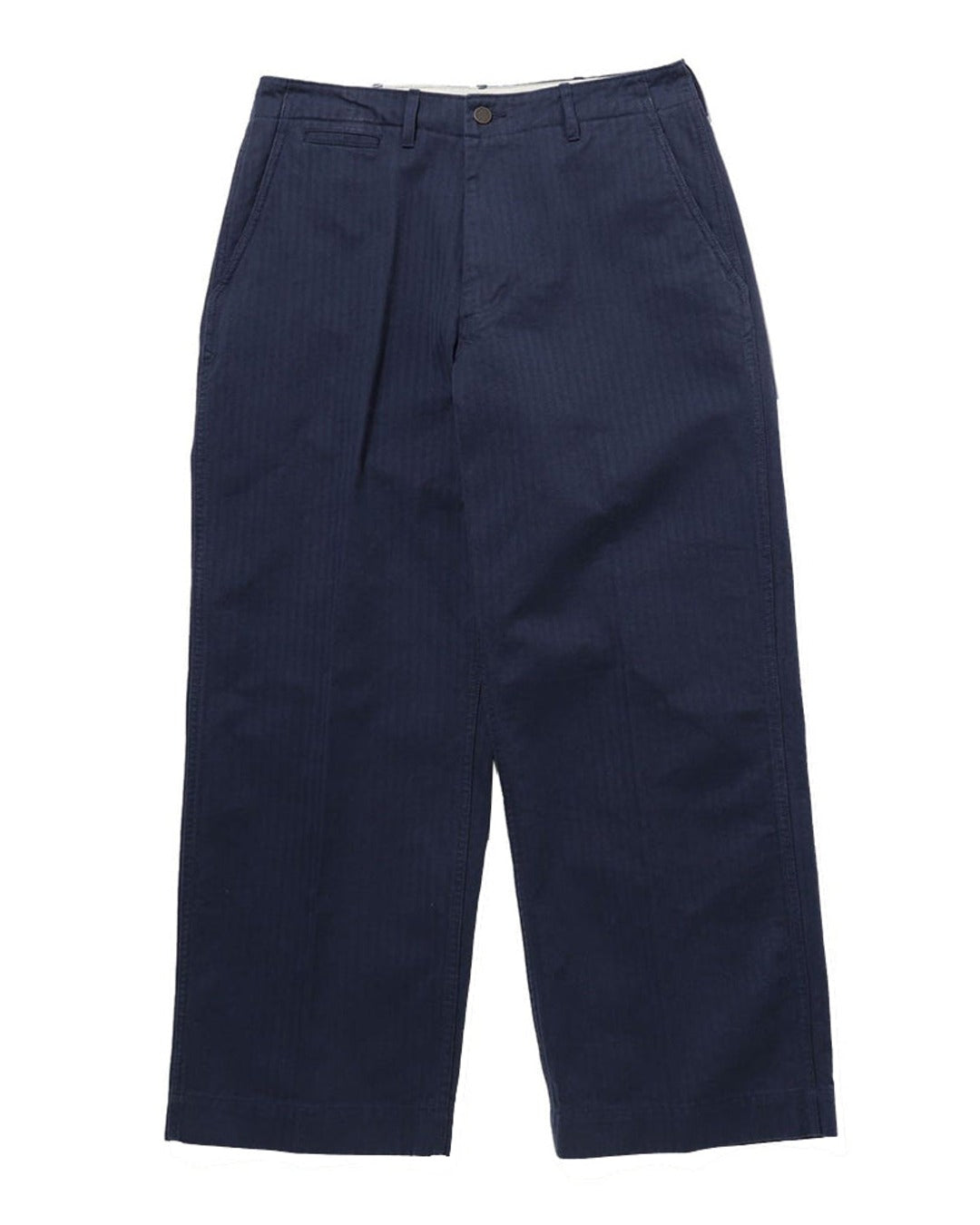 Beams Plus - Pantalon Herringbone - Bleu