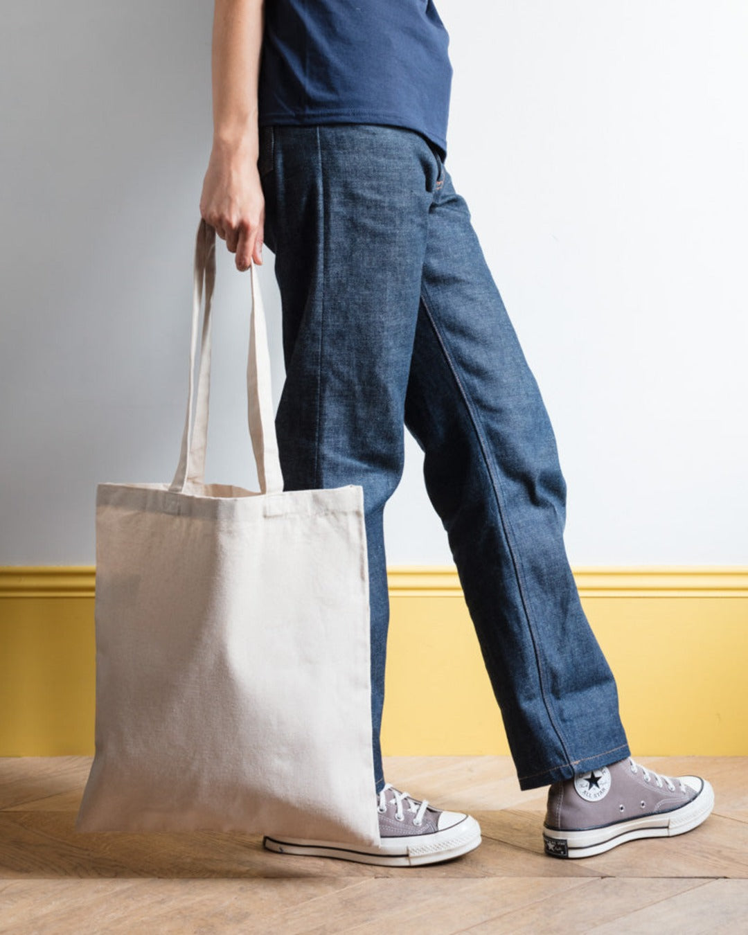 Merci - Sac Tote Bag College Non Merci - Rouge