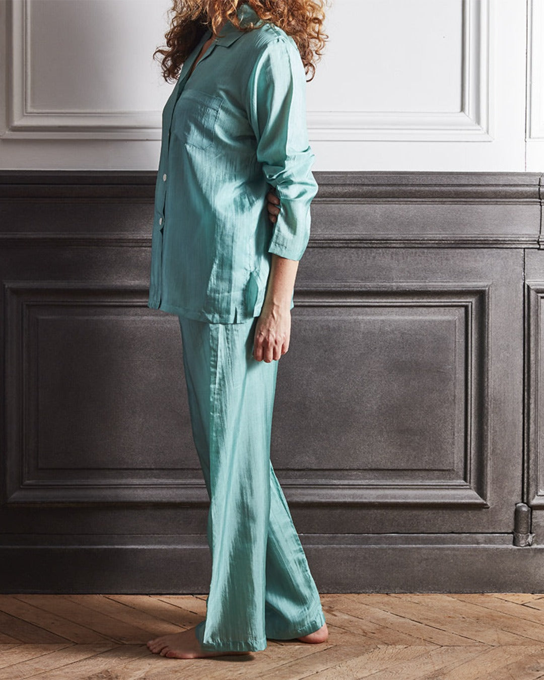 Merci - Silk Pyjama - Green
