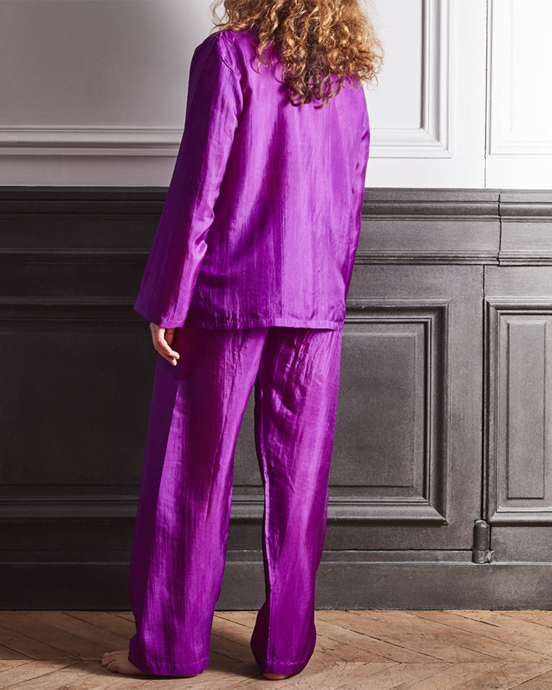 Merci - Pyjama en Soie - Violet