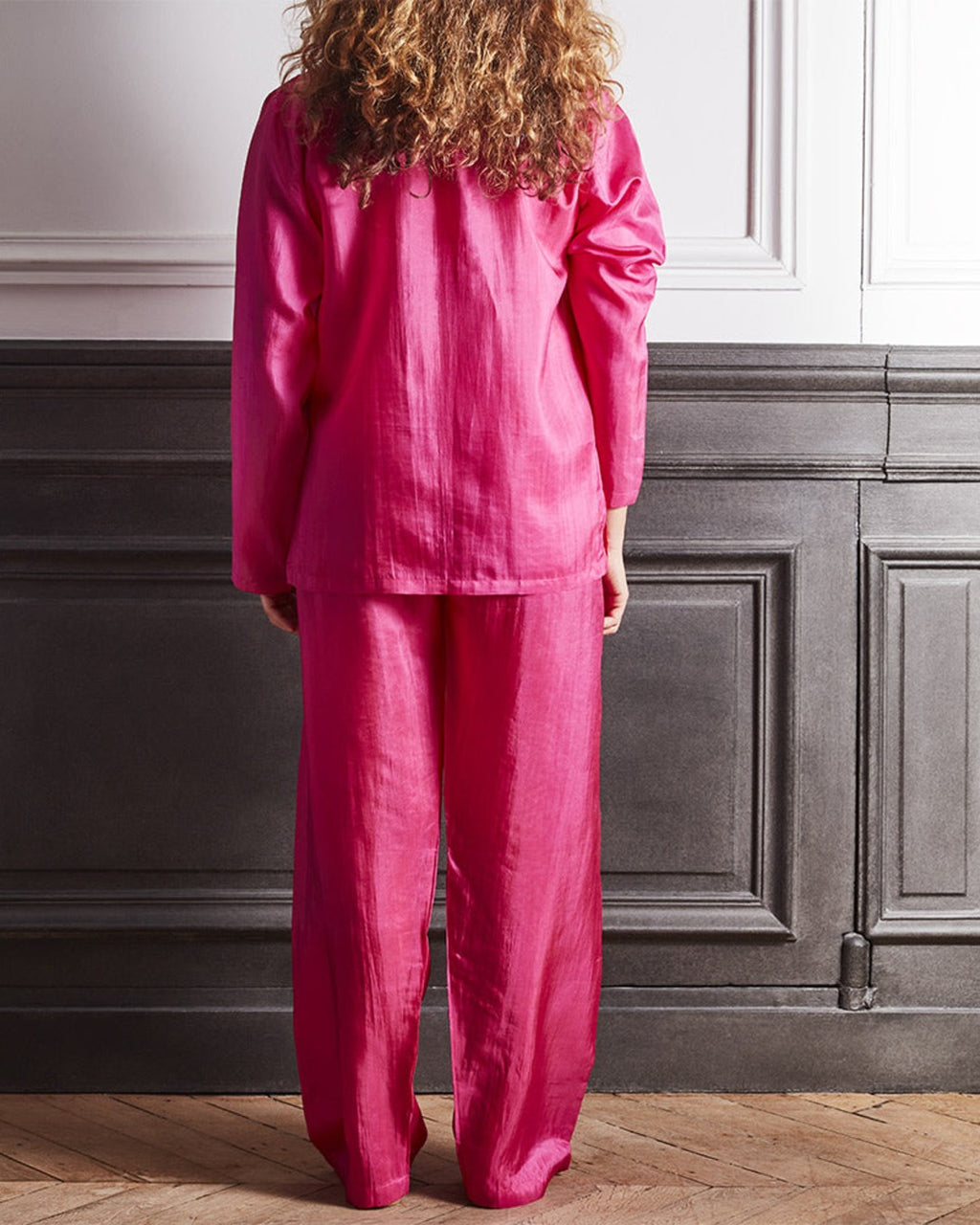 Merci - Pyjama en Soie - Fuschia