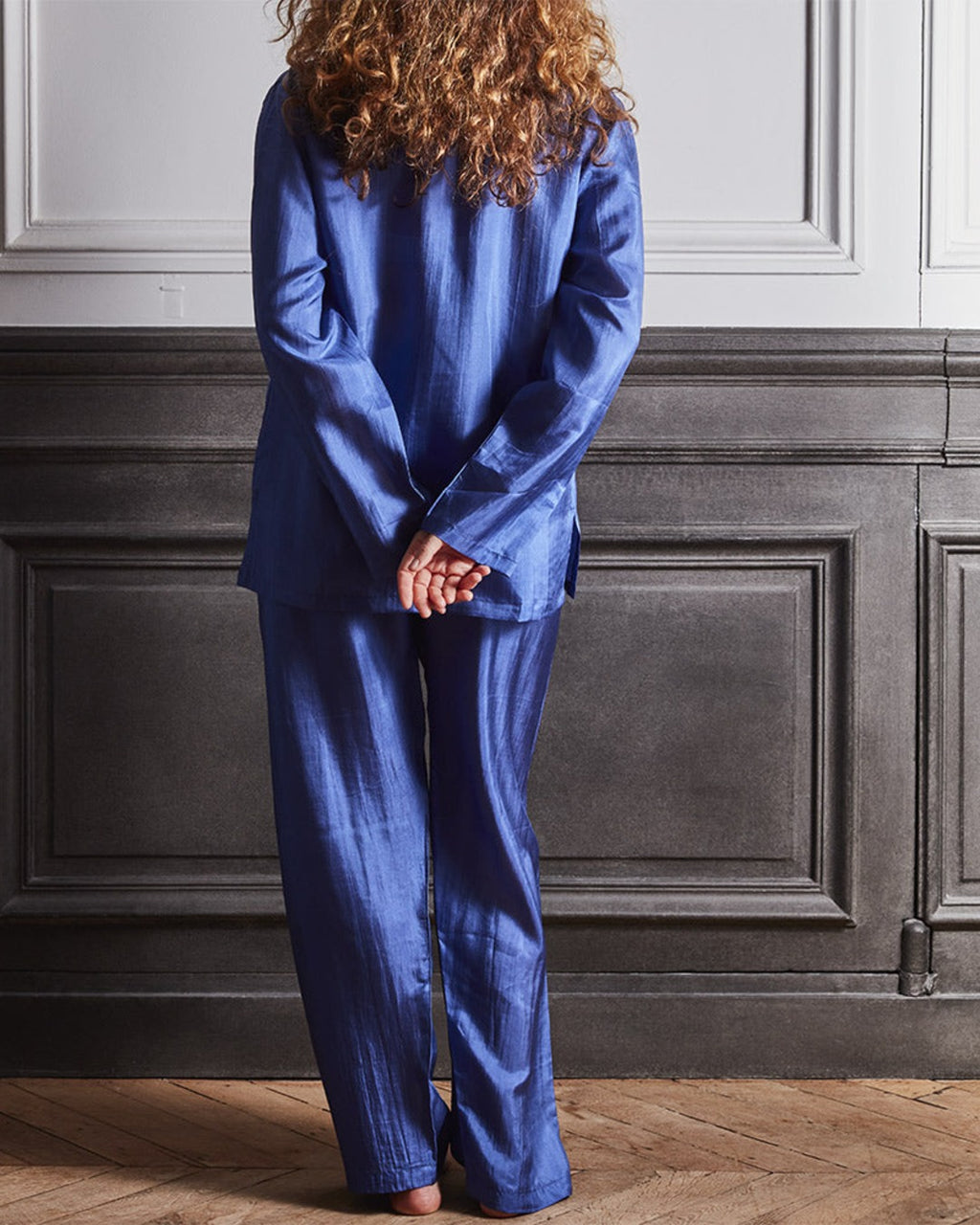 Merci - Pyjama en Soie - Bleu