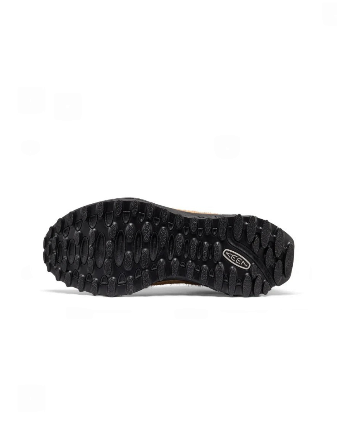Semelle extérieure en caoutchouc noir avec crampons multidirectionnels de la basket Keen Jasper Zionic chez Merci Paris