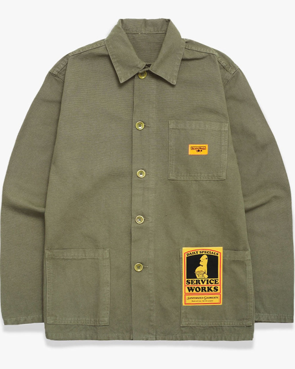 Service Works - Coverall Canvas Jacket - Olive Green