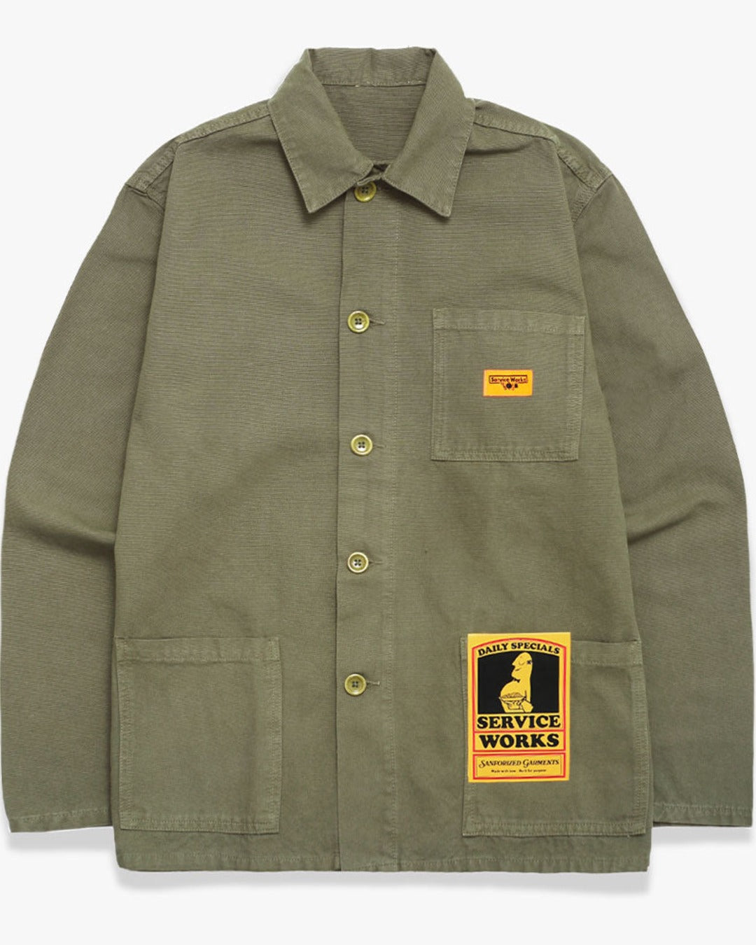 Service Works - Coverall Canvas Jacket - Olive Green