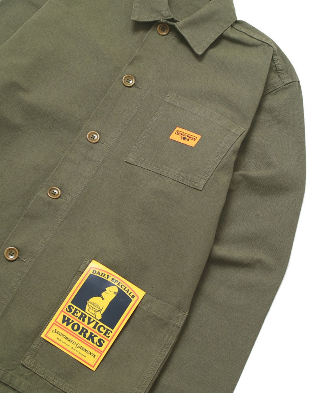 Service Works - Coverall Canvas Jacket - Olive Green