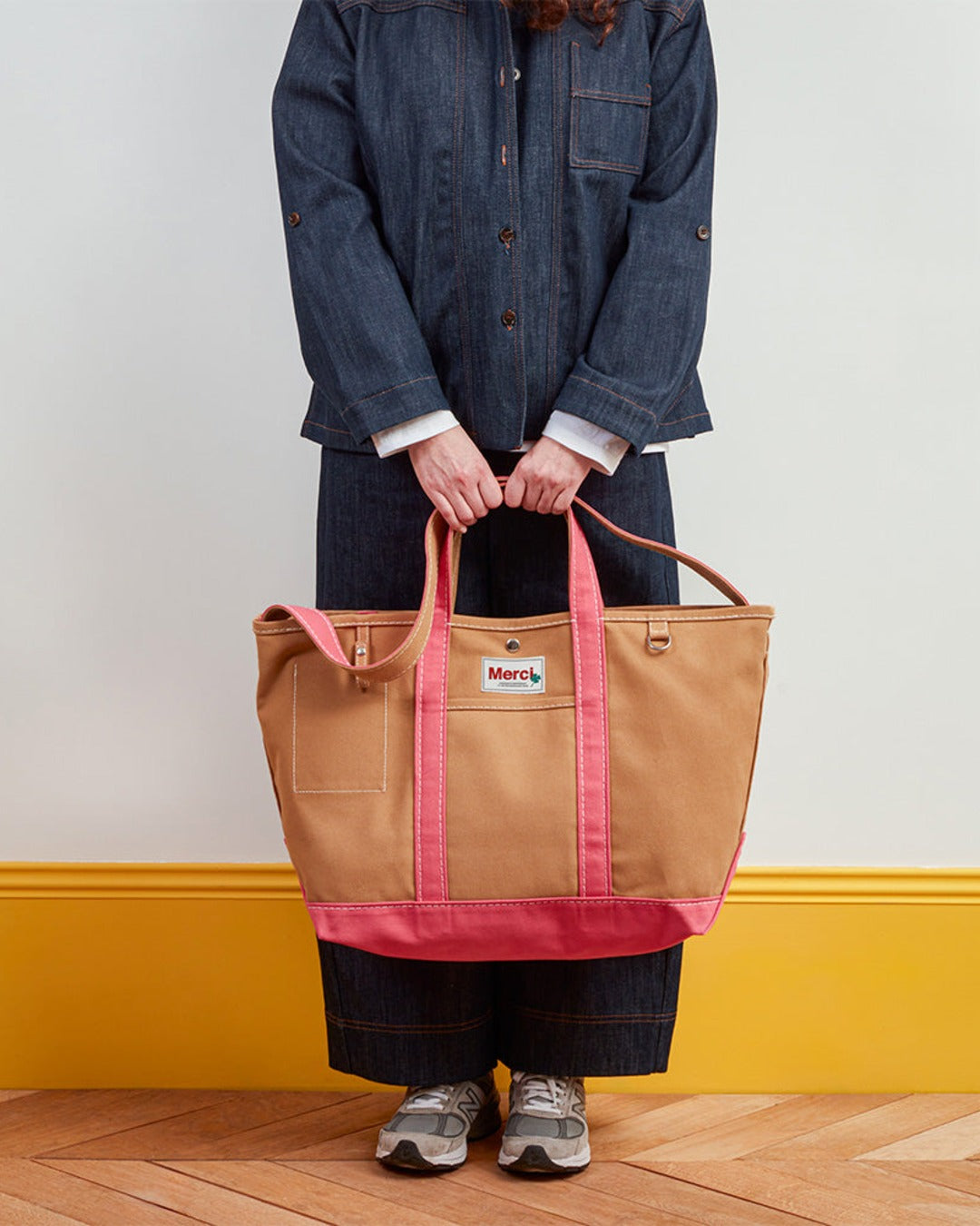Merci - Candide shopping bag in canvas - Pink