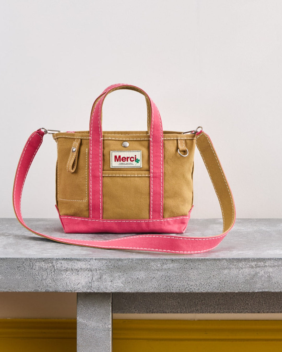 Merci - Candide shopping bag in canvas - Pink