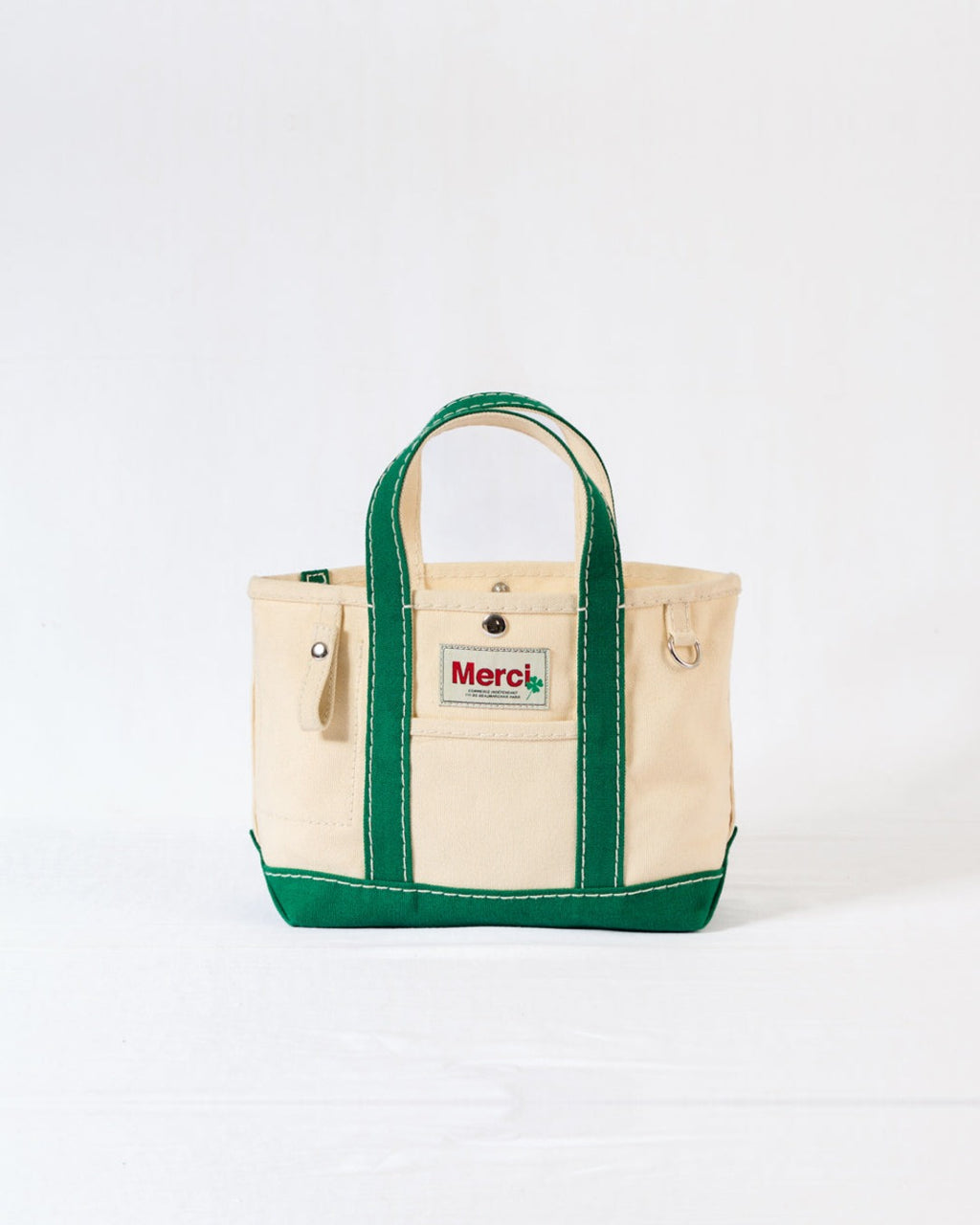 Merci - Candide shopping bag in canvas - Green