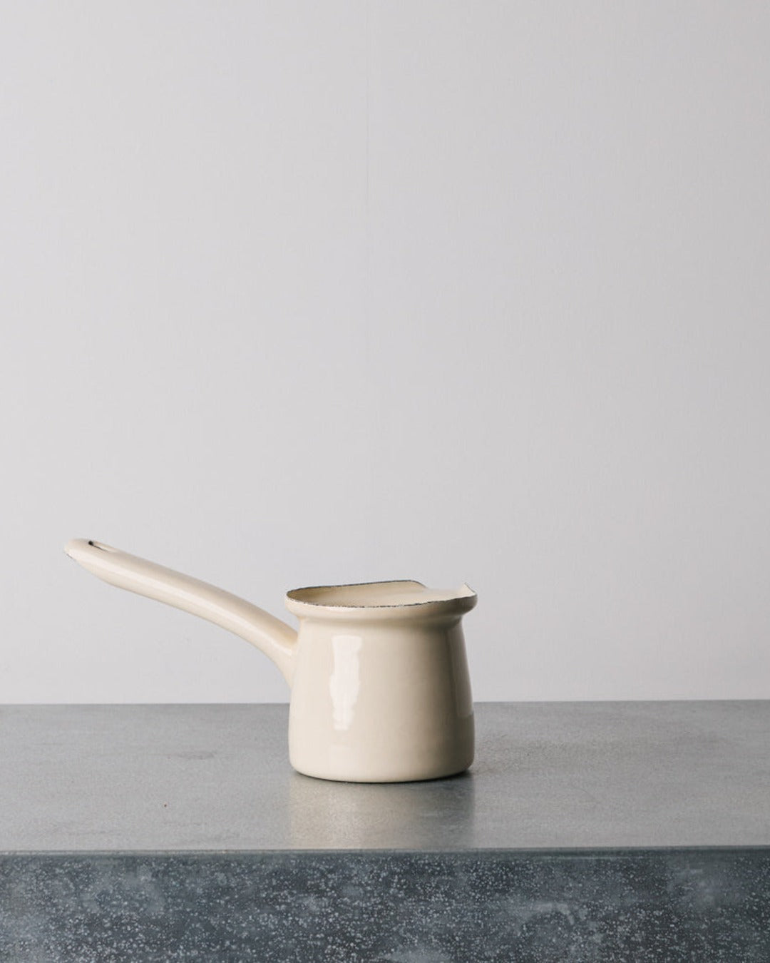 Elifle Enamelware - Small saucepan - Ivory