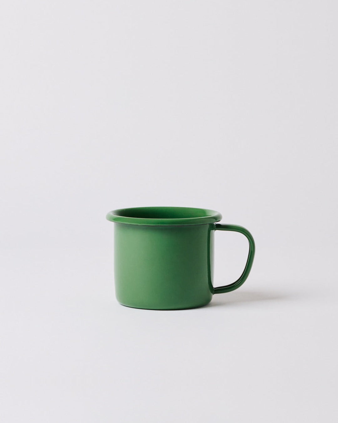 Elifle Enamelware - Hollow handle mug - Green
