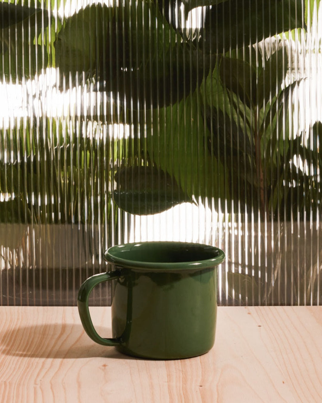 Elifle Enamelware - Tasse Anse Creuse - Vert