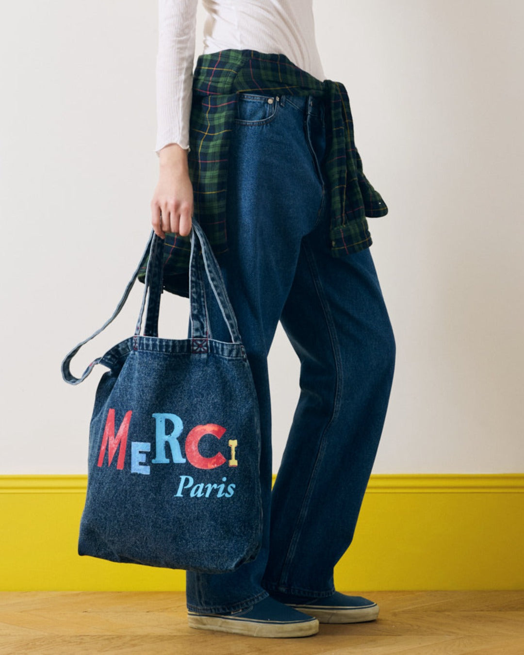 Merci - Jean-Michel Tote Bag - Denim