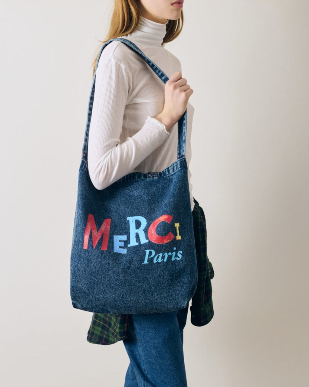 Merci - Tote Bag Jean-Michel - Denim