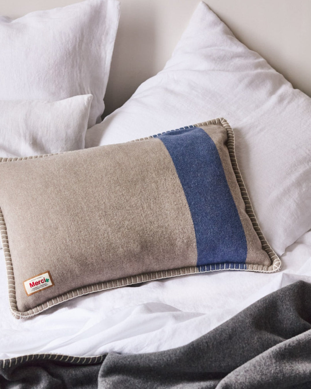 Merci - Coussin - Beige