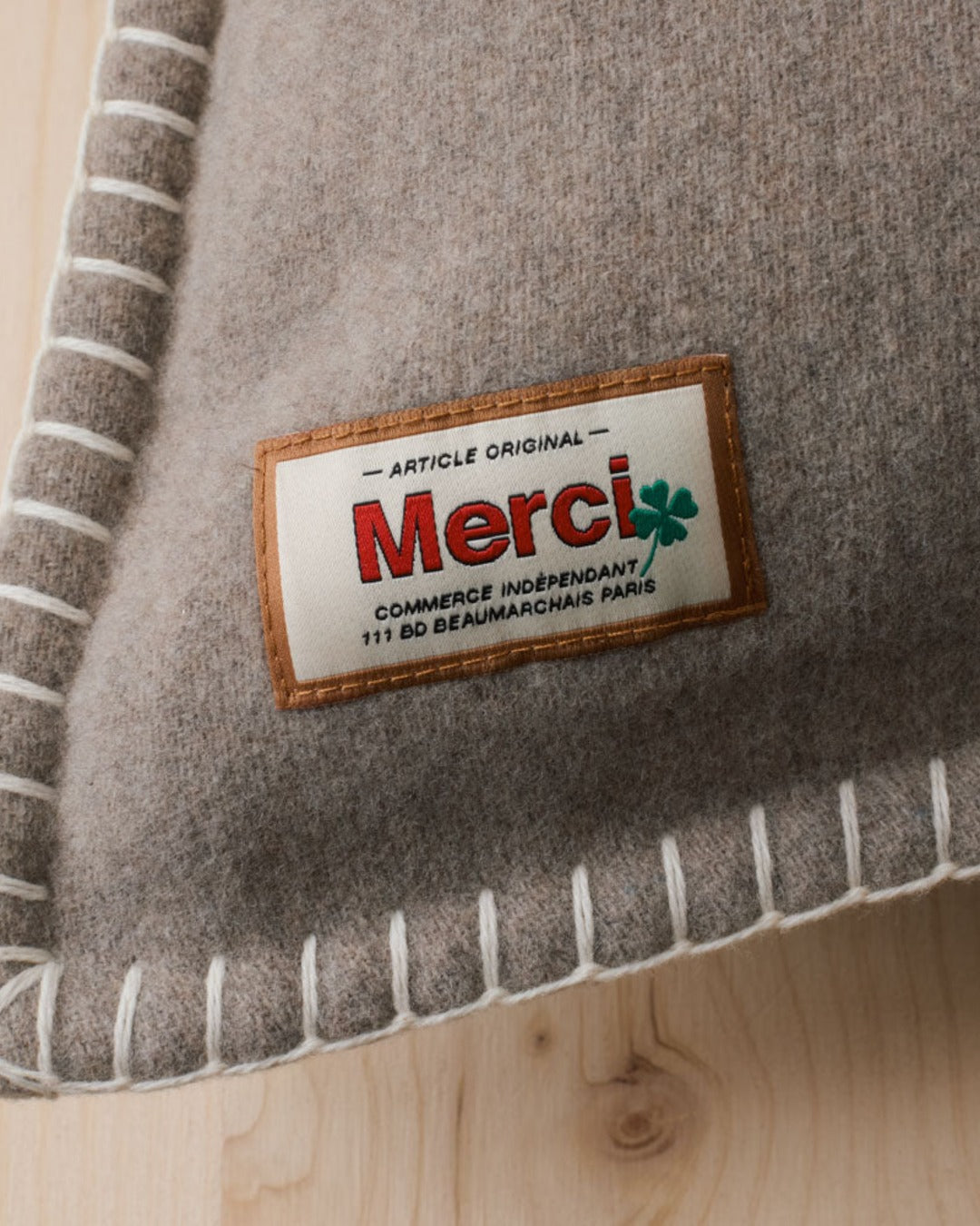 Merci - Coussin - Beige