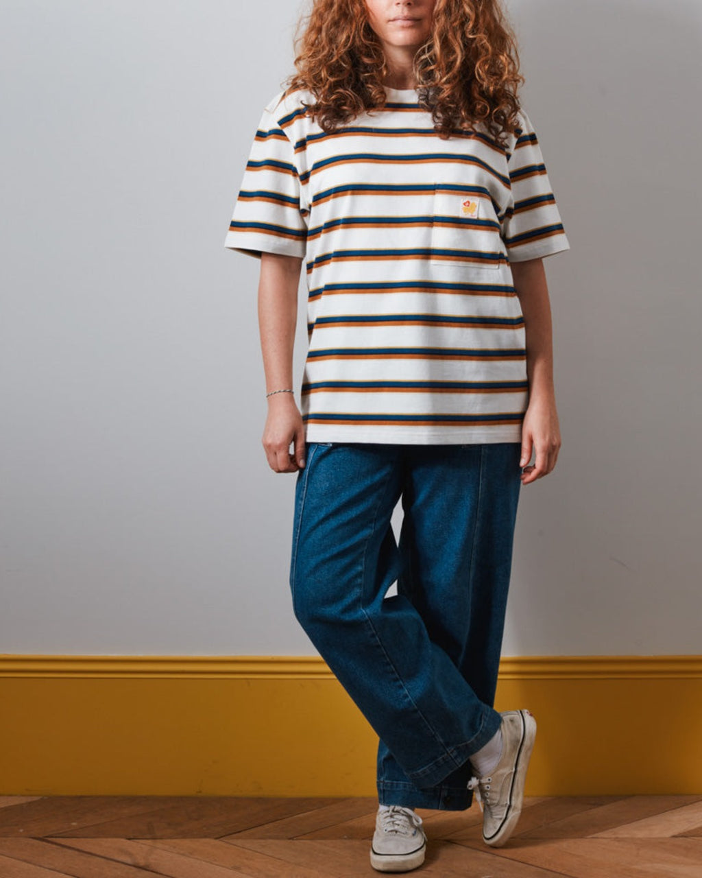 Merci - T-Shirt Vadim Stripes - Crème