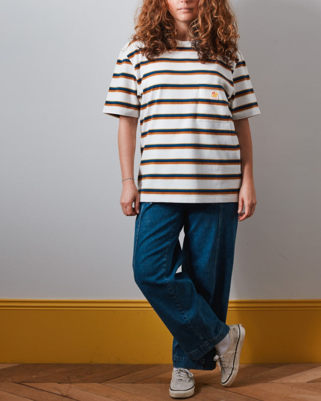 Merci - T-Shirt Vadim Stripes - Crème