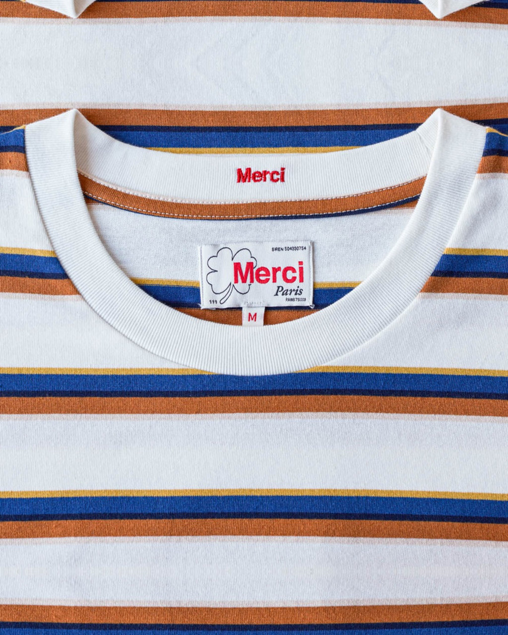 Merci - T-Shirt Vadim Stripes - Crème