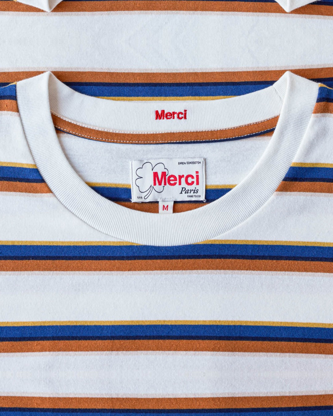 Merci - T-Shirt Vadim Stripes - Crème