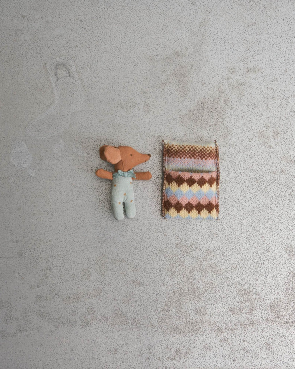 Maileg - Blue Baby Mouse