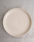 Merci - Assiette Plate En Grès - Blanc