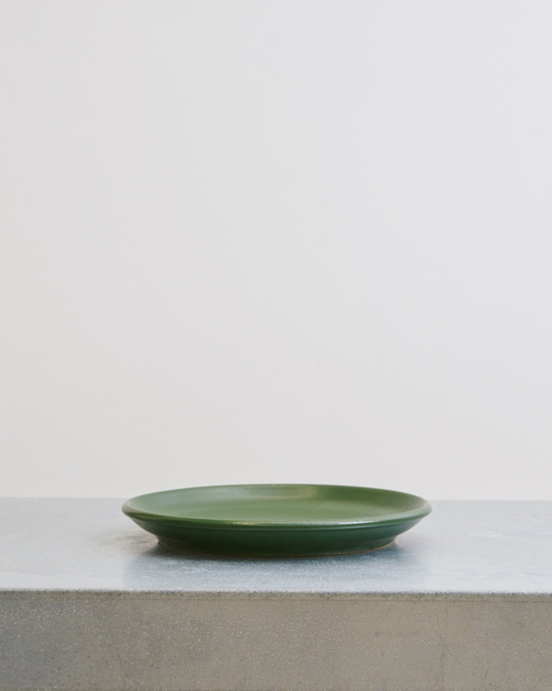 Merci - Assiette Plate En Grès - Kaki