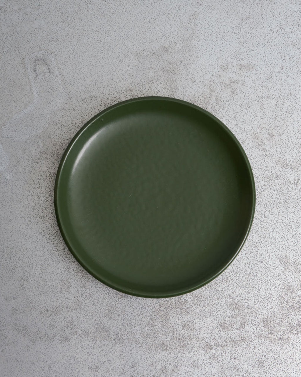Merci - Assiette Plate En Grès - Kaki