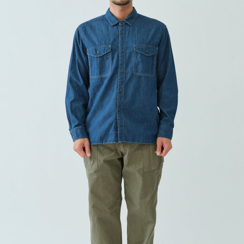Sage de Cret - Chemise Travail Denim - Bleu