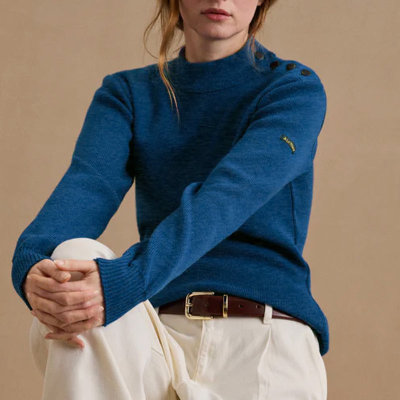 Le Minor - Pull Marin - Bleu Denim
