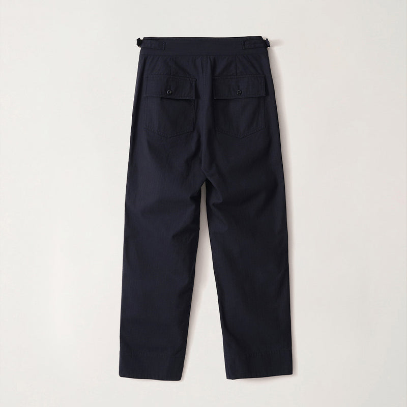 Nothing Written - Pantalon Plis Chevrons - Marine