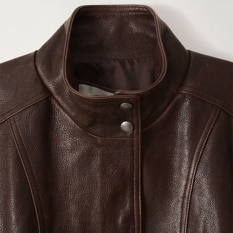 Nothing Written - Veste en cuir - Marron Vintage