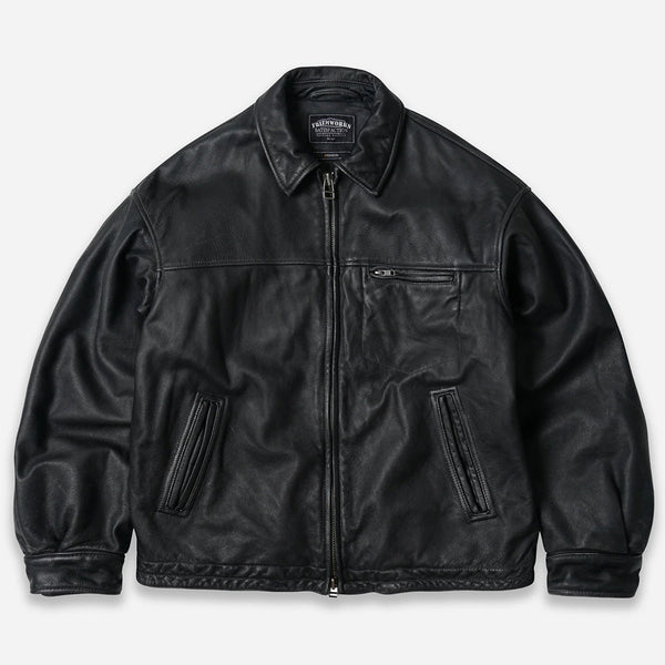 Frizmworks - Veste en cuir Destroyed - Noir